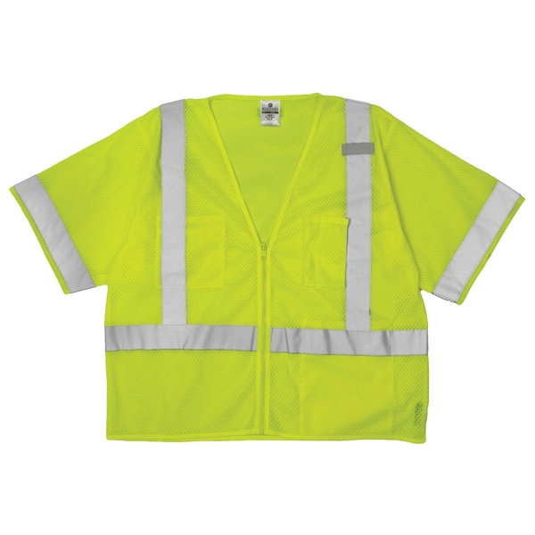 Kishigo L, Lime, Class 3, All Mesh Vest - Economy 1264-L